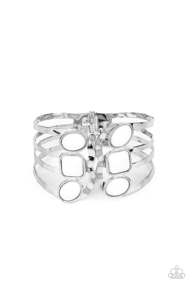 Paparazzi Bracelets - Mystified - White Hinge