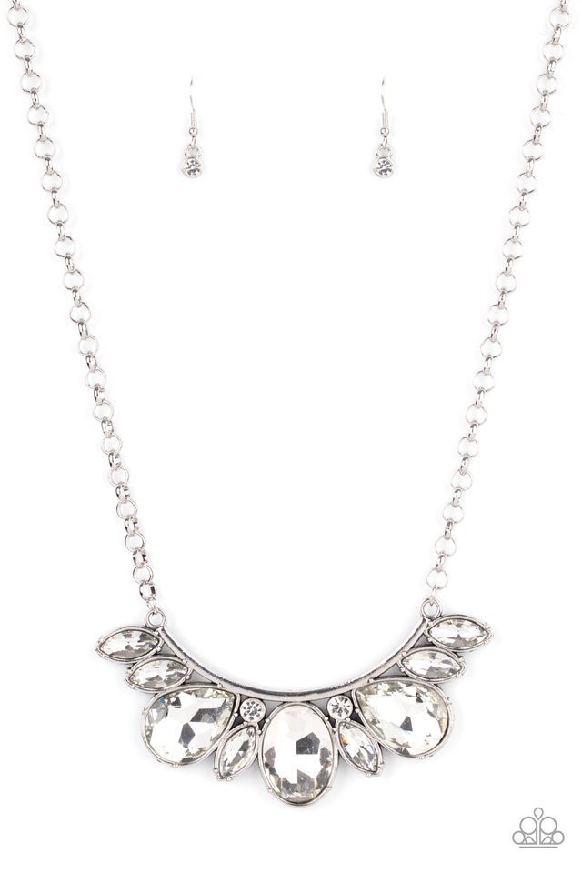 Paparazzi Necklaces - Never Slay Never - White