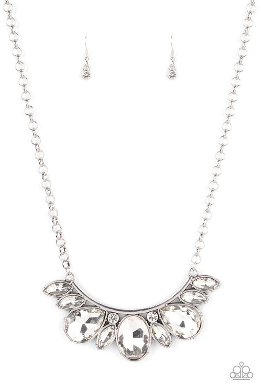 Paparazzi Necklaces - Never Slay Never - White