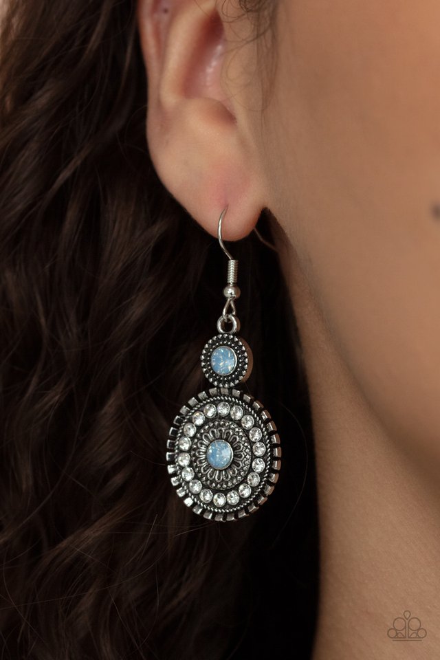 Paparazzi Earrings - Opulent Outreach - Blue