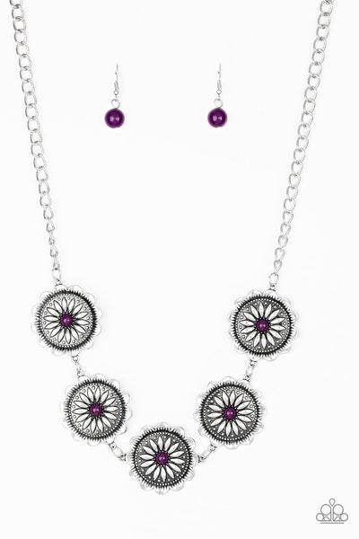 Paparazzi Necklaces - Me-dallions, Myself, and I- Purple