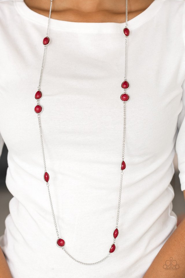 Paparazzi Necklaces - Pacific Piers - Red