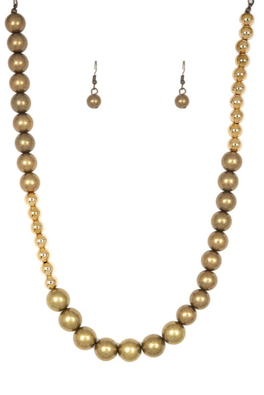 Paparazzi Necklaces - Power To The People - Brass