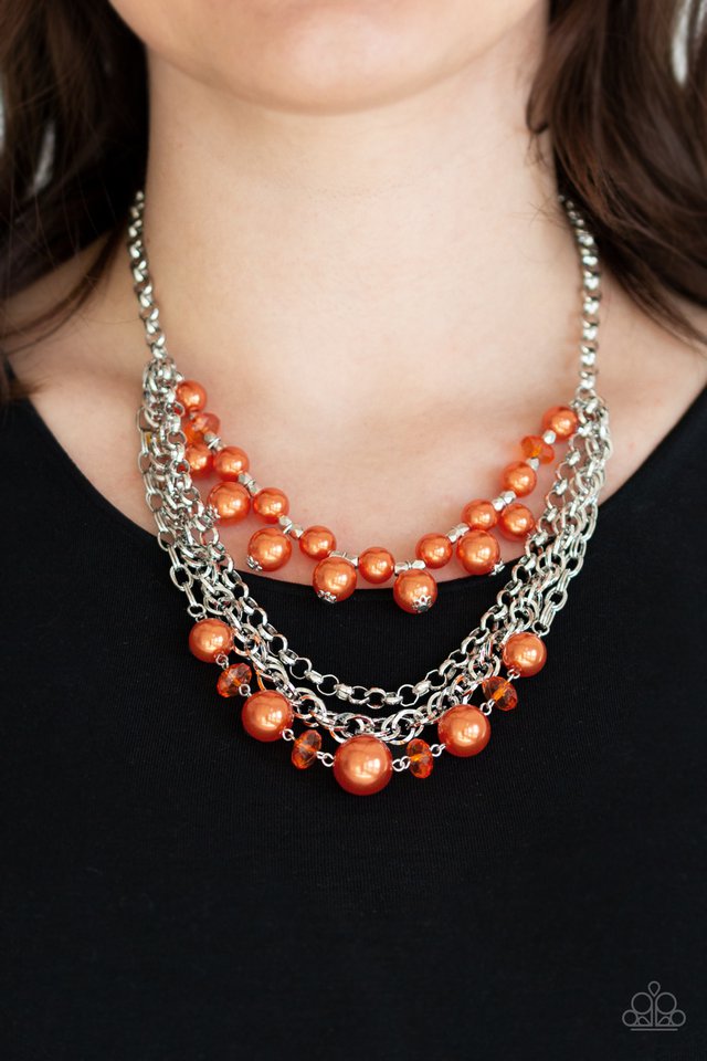 Paparazzi Necklaces - Rockin' Rockette - Orange