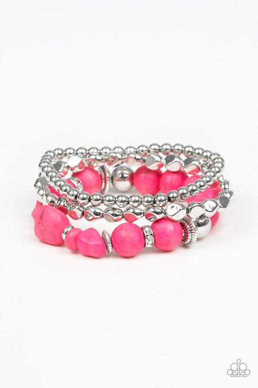 Paparazzi Bracelets - Rural Restoration - Pink