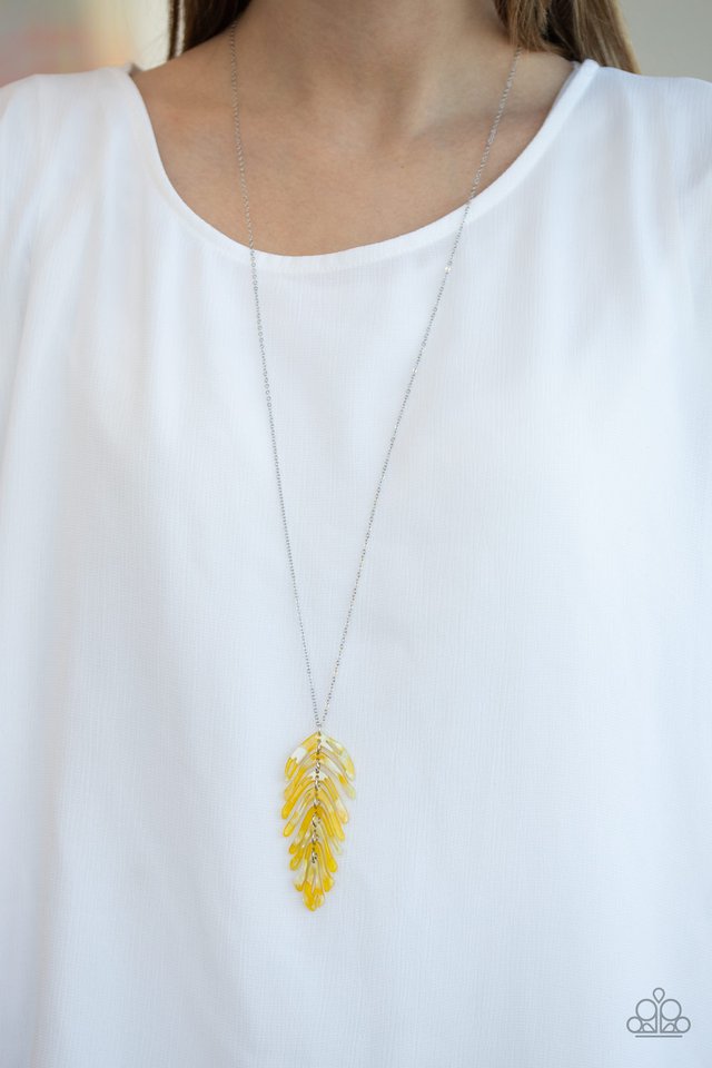 Paparazzi Necklaces - She Quill be Loved - Yellow