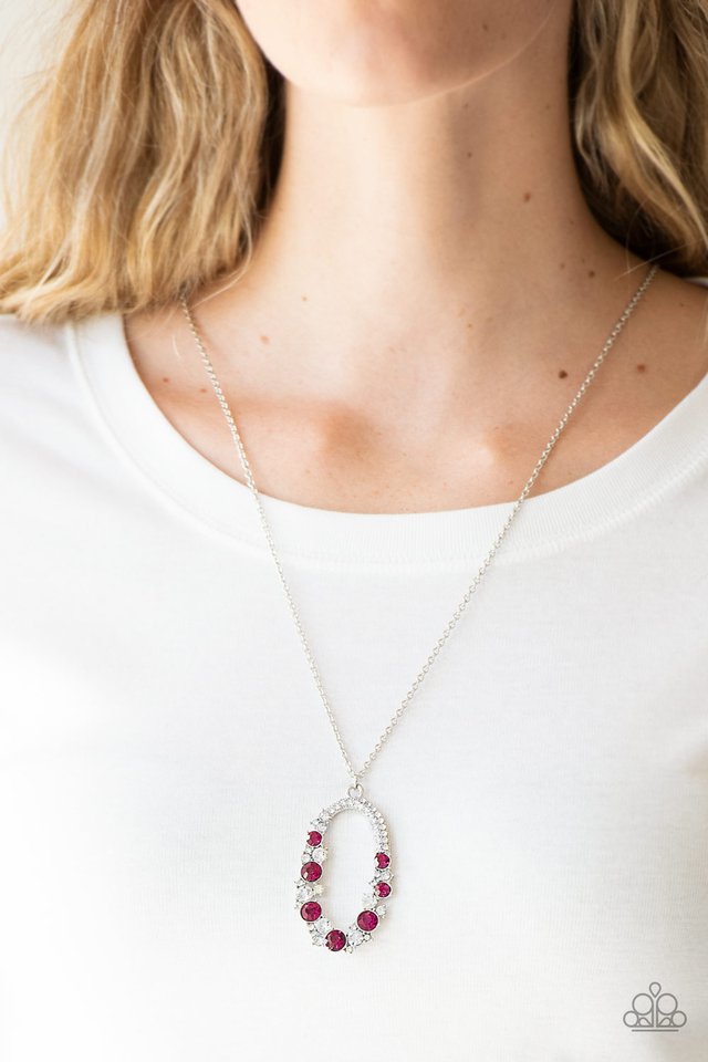 Paparazzi Necklaces - Spotlight Social - Pink