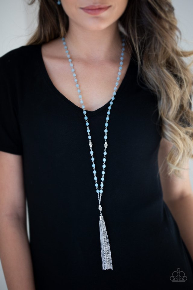 Paparazzi Necklaces - Tassel Takeover - Blue