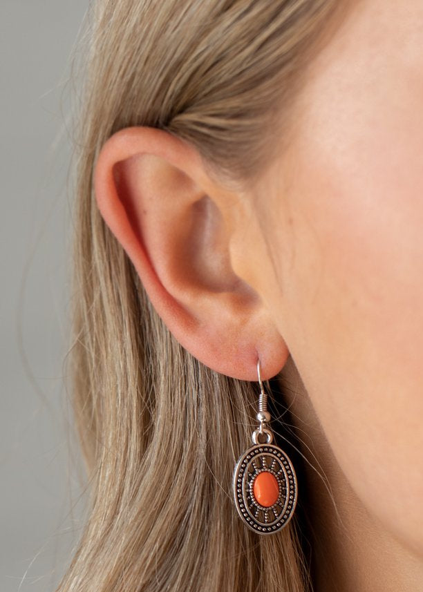 Paparazzi Necklaces - Totally Terra-torial - Orange