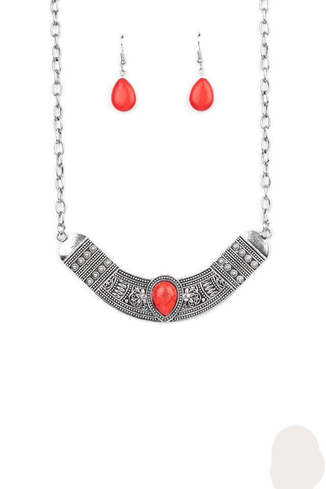 Paparazzi Necklaces - Very Venturous - Red
